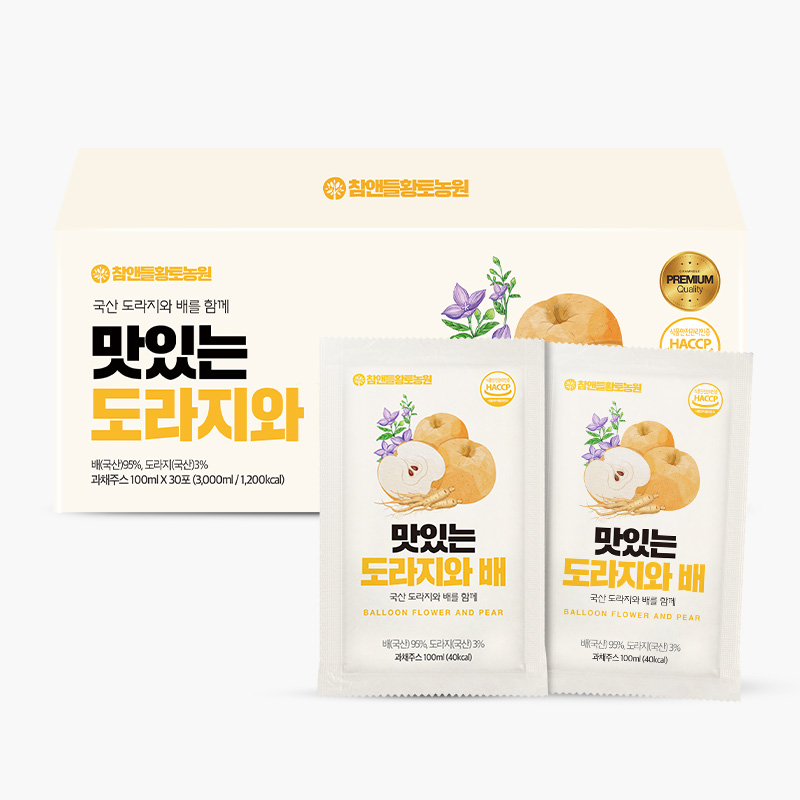 참앤들황토농원 맛있는 도라지와 배즙 100ml 30포, 2개 - 상세 이미지 5