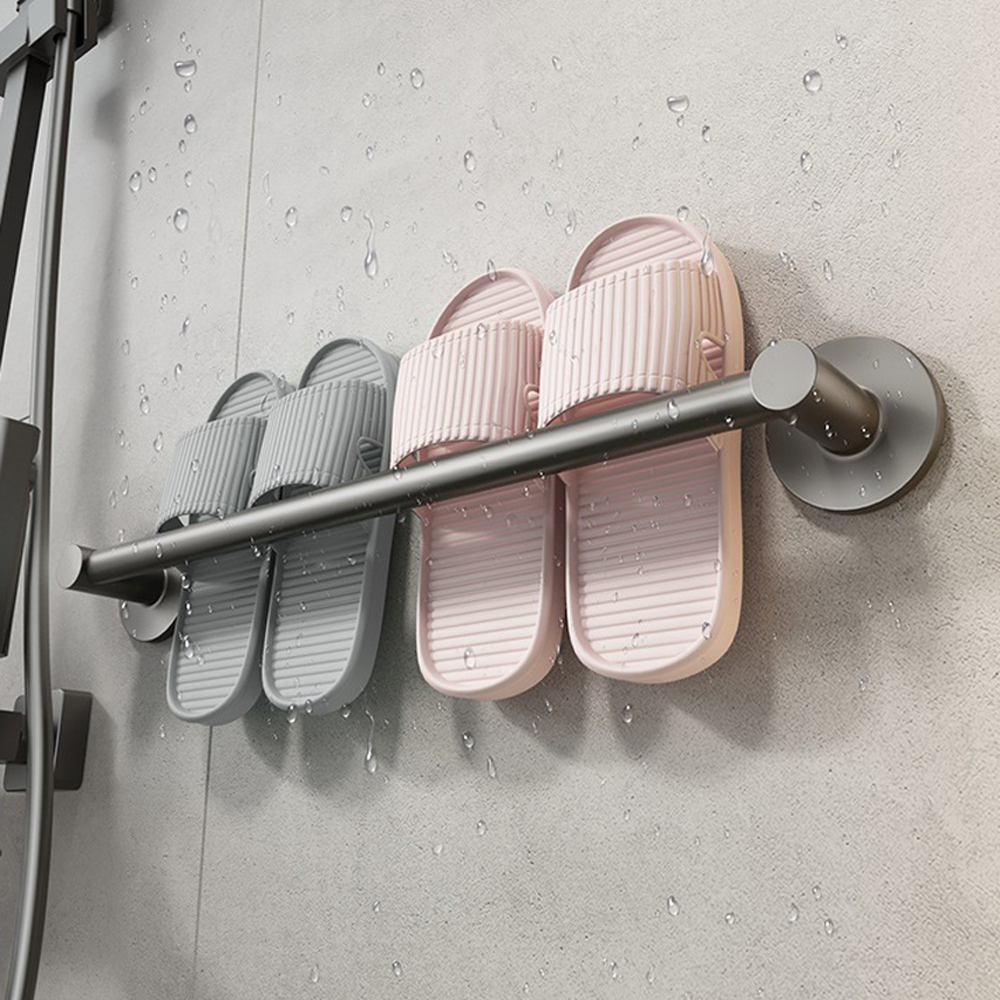 실내화거치대 슬리퍼 거치대 욕실화 걸이 거실화 꽂이 정리 욕실 수납 30cm - 상세 이미지 4