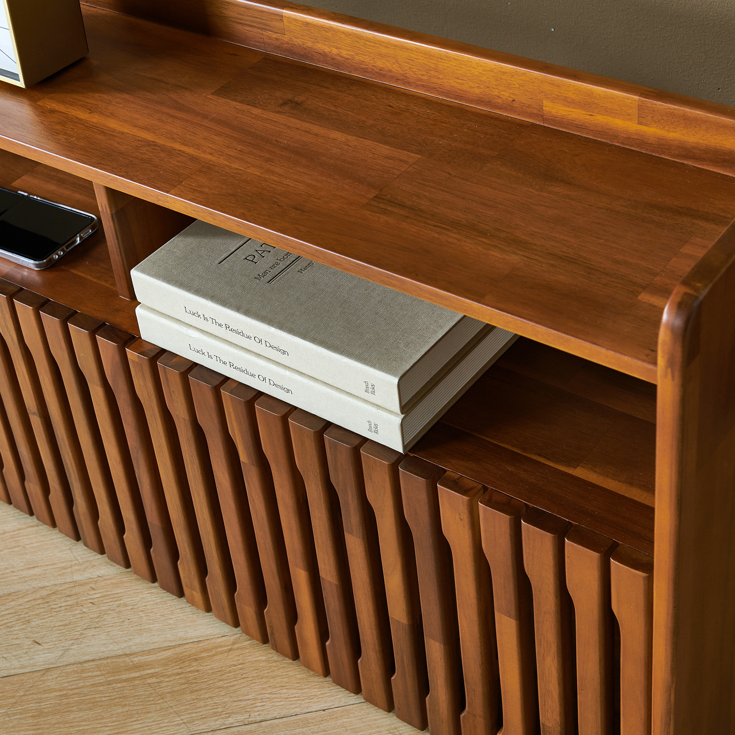 아카시아 원목 침대헤드 선반 S