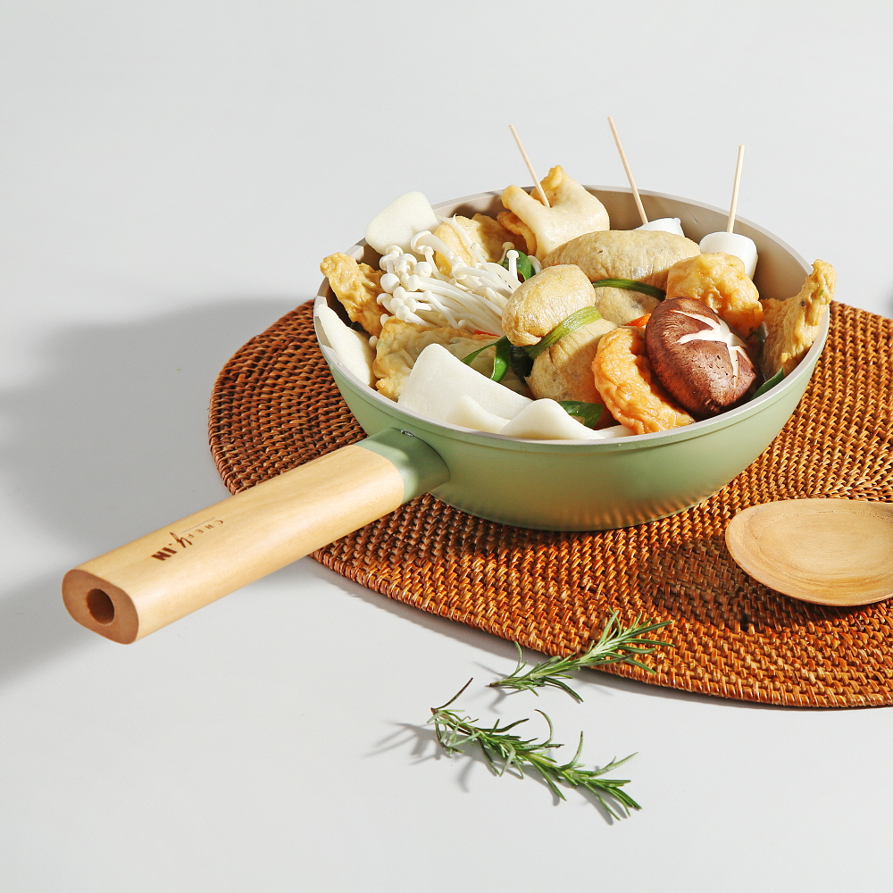 셰프와인 프로방스 IH 인덕션 냄비 세라믹코팅 라면 이유식 / 20cm, 편수 소테팬