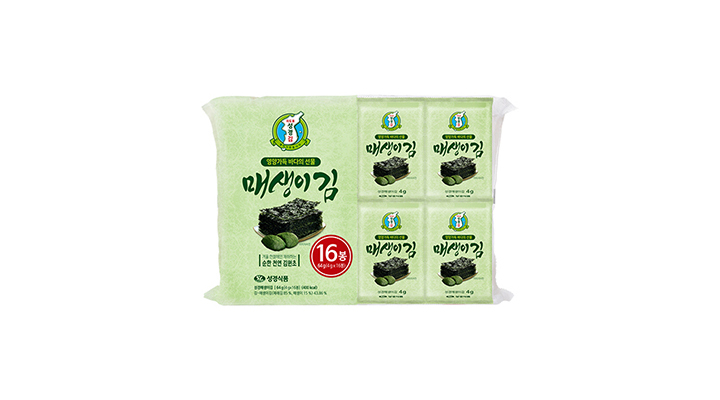 [성경김본사] 매생이 도시락김 4g x 16봉 64g, 1개 - 상세 이미지 2