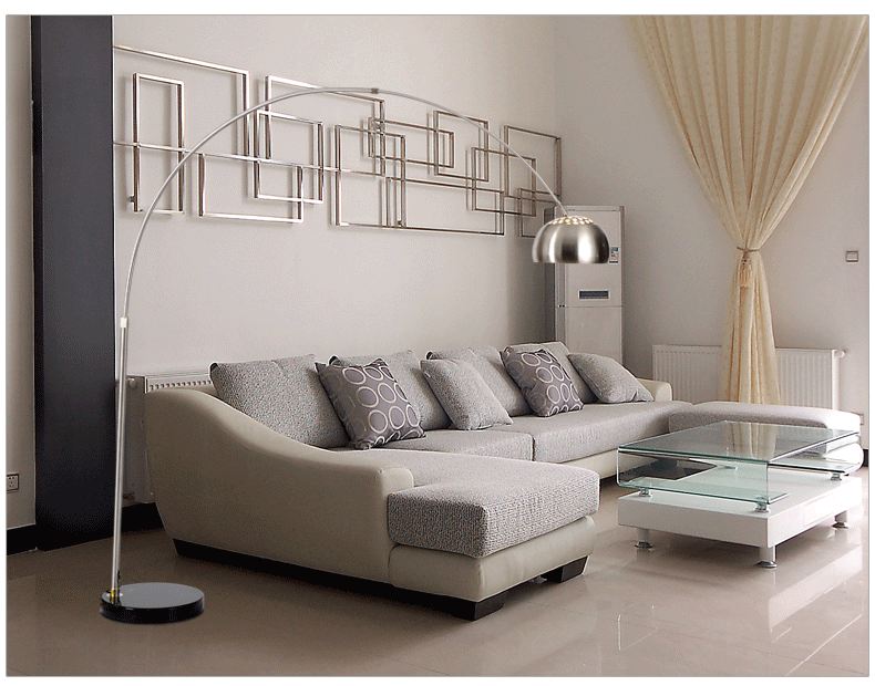 아르코 활 장스탠드 조명 원형 대리석 받침대 플로어 램프 Arco floor lamp L - 상세 이미지 5