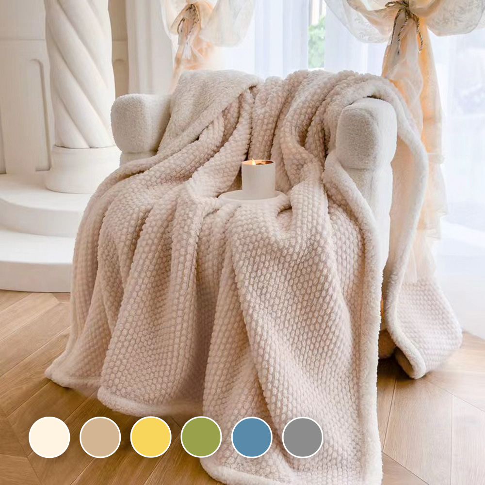 몽그리 두꺼운 극세사 담요 고급 겨울 캠핑 소파 이불 블랭킷 담요 소형