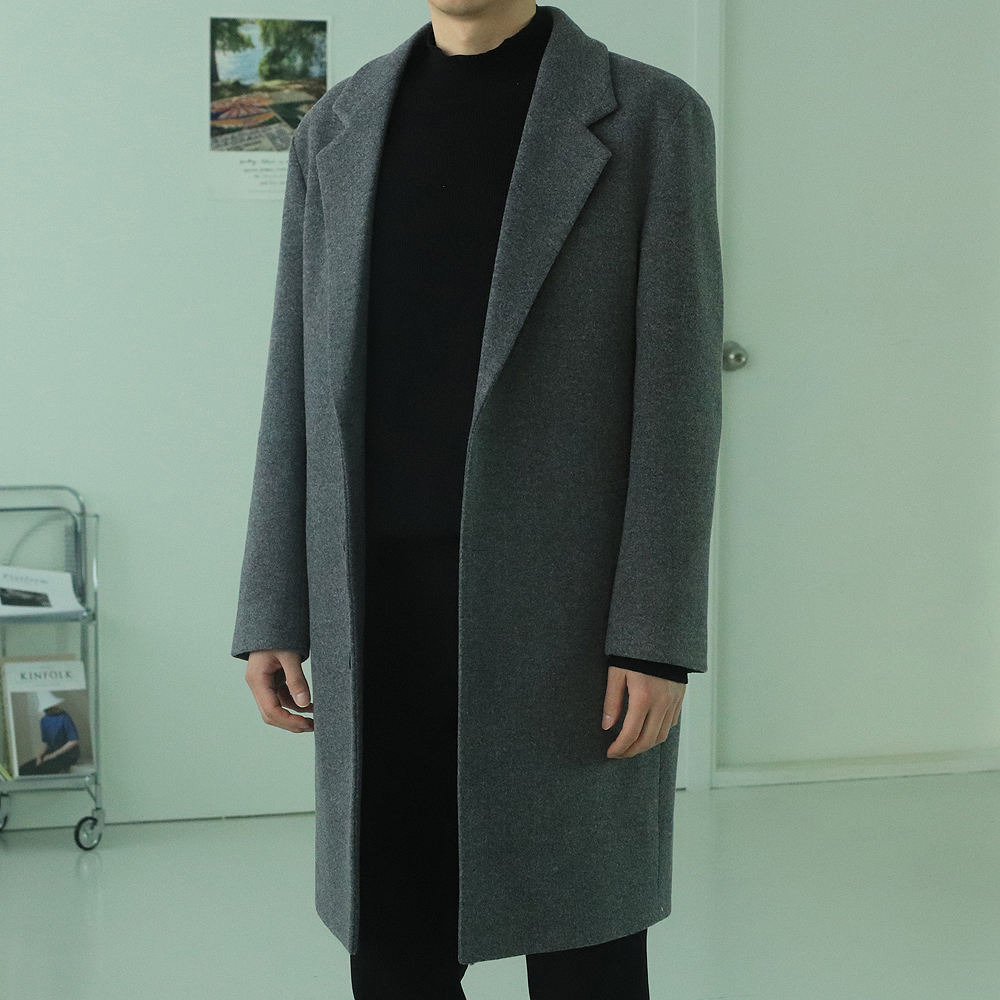 남자겨울코트 빅사이즈 모직 남자 캐시미어 코트 이미지 3