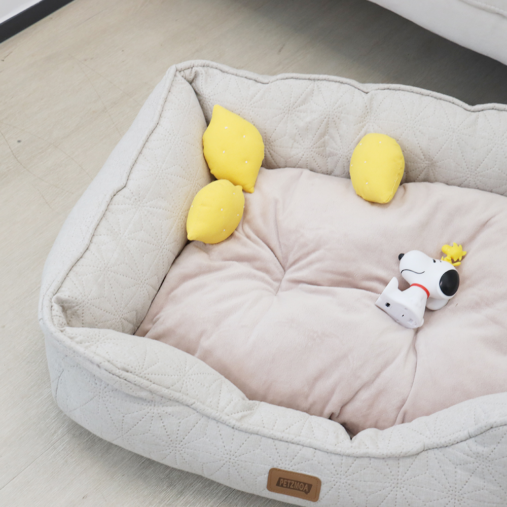 페츠모아 구름방석 초극세사 사각 꿀잠 강아지 쿠션