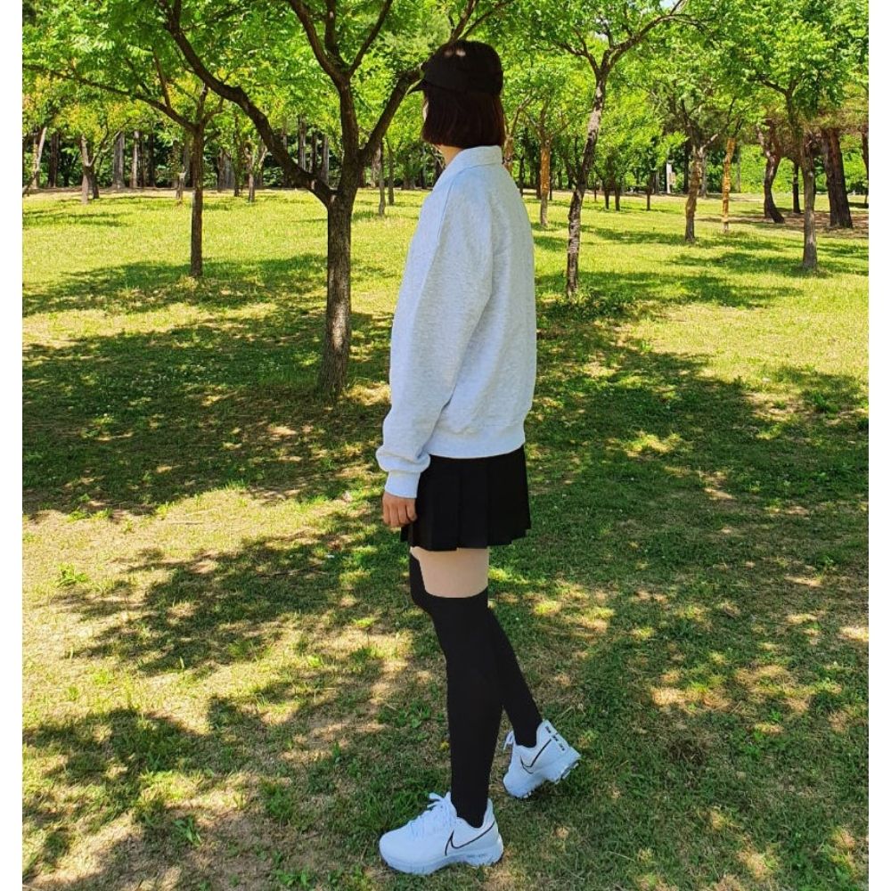 여성 골프스타킹 냉감 투톤 자외선차단 스타킹 골프 타이즈 - 상세 이미지 4