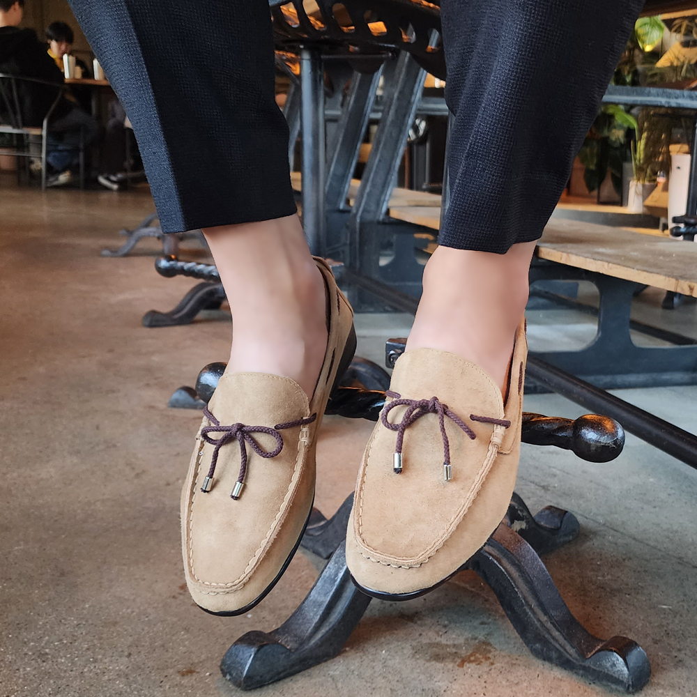 handmade 고트가죽 스웨이드 세무 로퍼 수제화 240 290mm