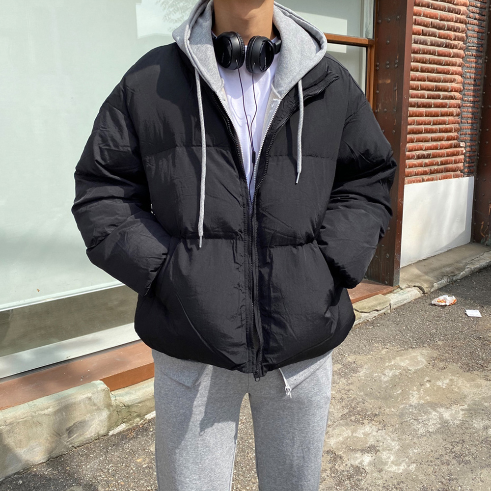 [어깨+4cm] 커플 숏푸퍼 오버핏 크롭 패딩 이미지 6
