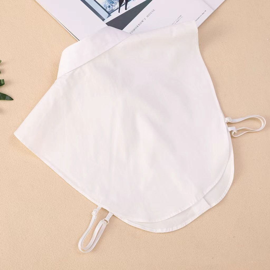 페이크 카라 넥 케이프 페이크 셔츠 목카라 레이어드 이미지 3