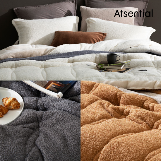 포근한이불 뽀글이 부클레 베딩풀세트 (이불+패드+베개커버)