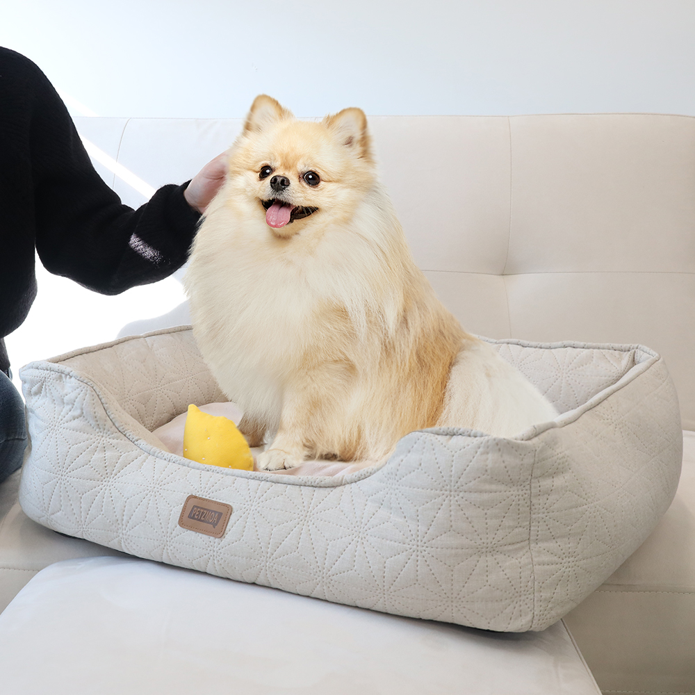 페츠모아 구름방석 초극세사 사각 꿀잠 강아지 쿠션