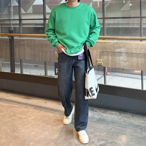 기모 데님 스타일링