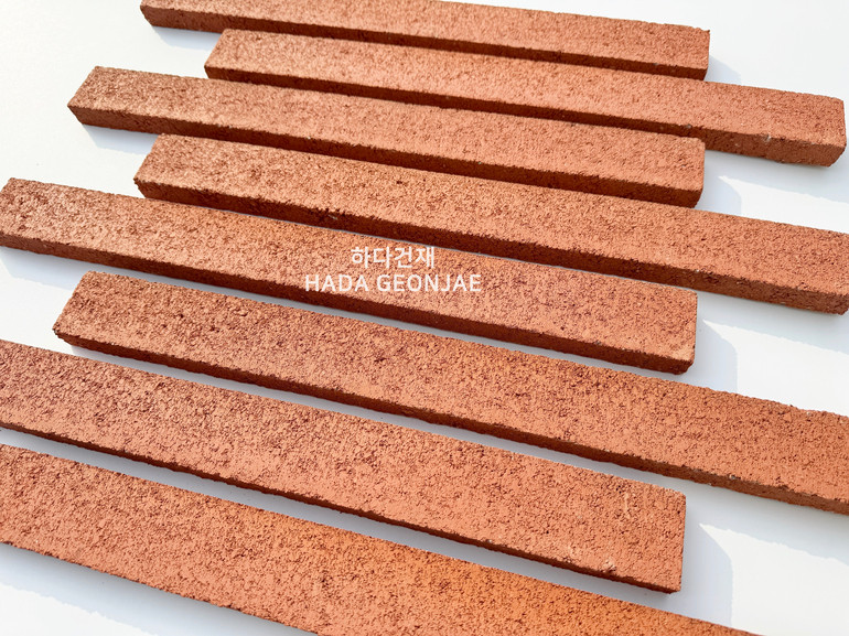 디자인 모노타일 500x50x20T 매직레드 / 하다건재 와이드벽돌 롱브릭타일