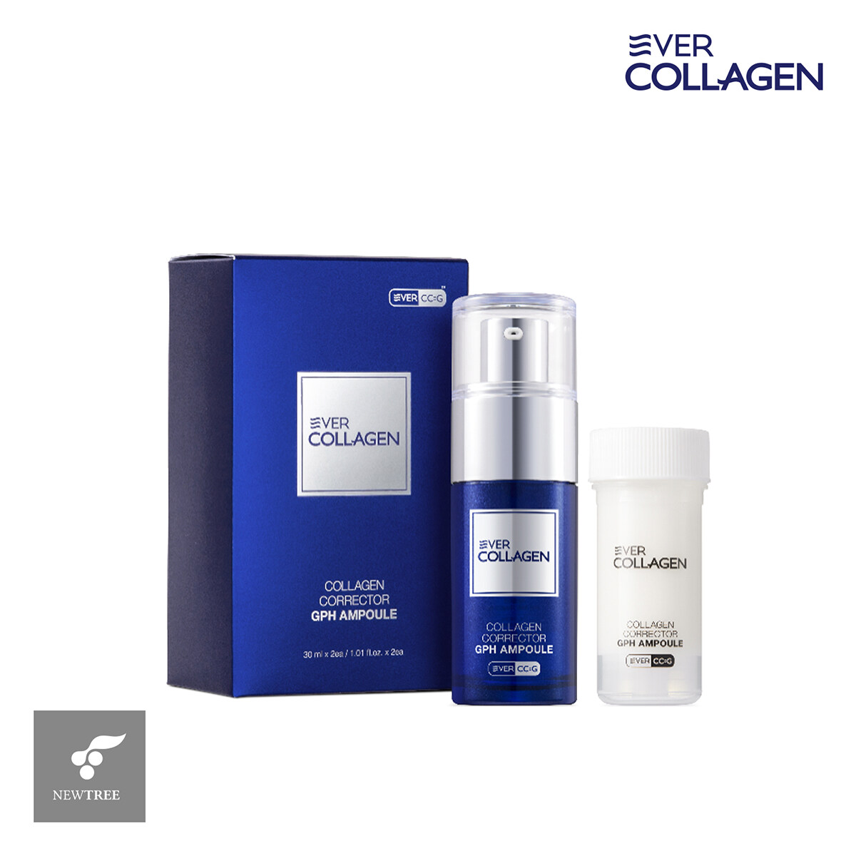[단품]에버콜라겐 코렉터 GPH 앰플(30ml+리필30ml), 미백 주름개선 2중 기능성 화장품