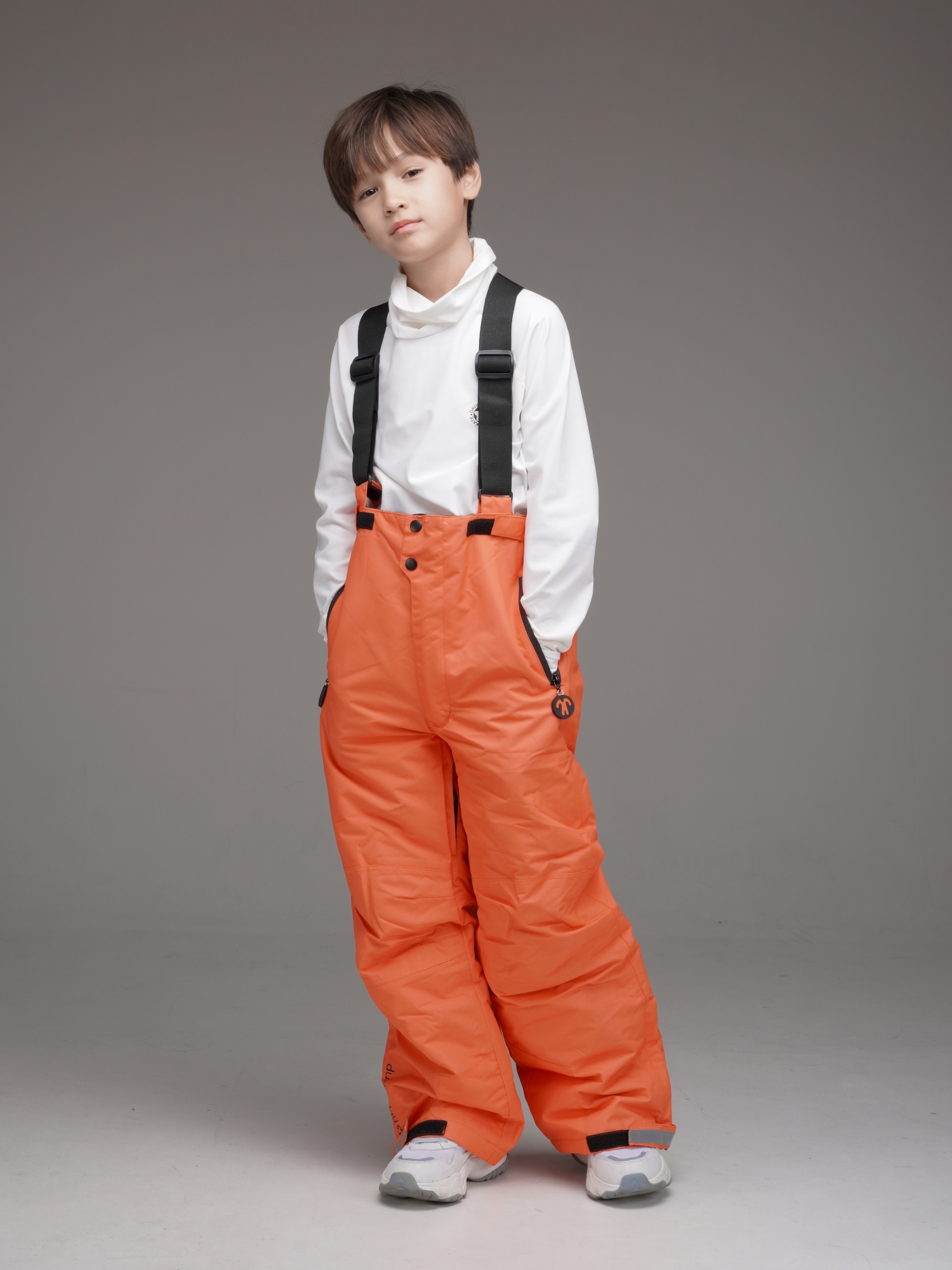 데이빗앤케이트 주니어 아동 여아 남아 초등학생 스키바지 ORANGE - 상세 이미지 5