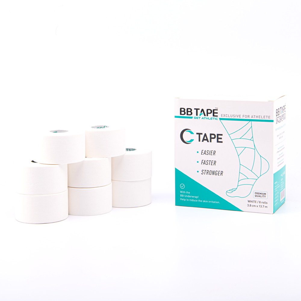 C tape 비비테이프 3.8cmx13.7m, 8개입, 화이트 박스 - 상품 이미지