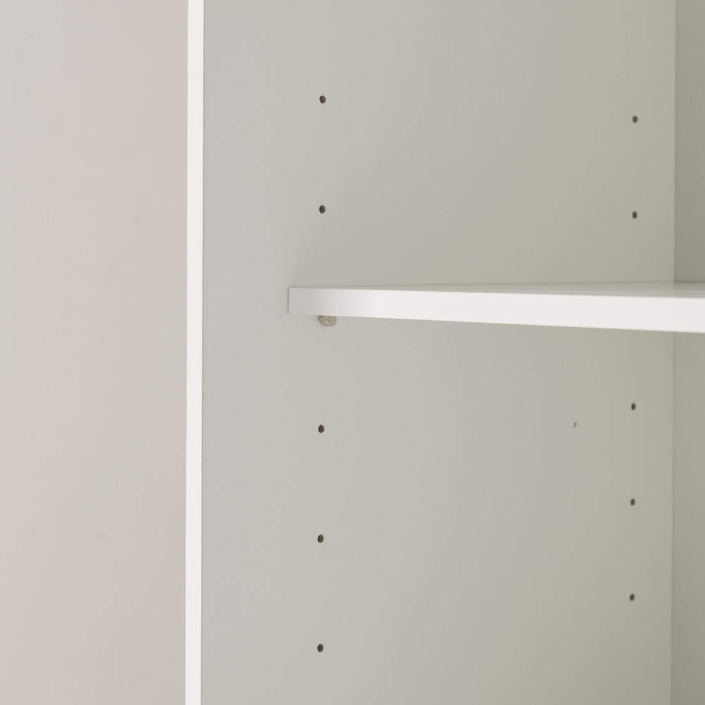 올굿퍼니처 슬라이딩 다용도 수납장 미닫이 틈새 슬림 높은 슬라이드 도어 800x400x1200mm, 2단, 화이트