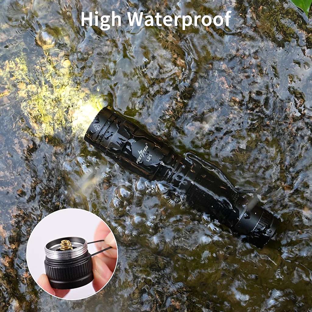 우벤 L21 소형 손전등 LED 충전식 후레쉬 휴대용 랜턴 낚시 등산 캠핑 다용도 라이트