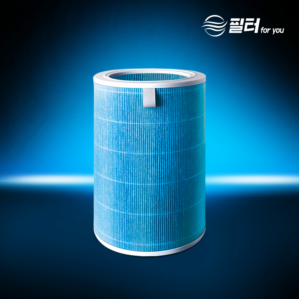[호환] 샤오미 공기청정기 필터 미에어 프로 1 2 2S 2H 3C 블루 1개 교체 필터포유