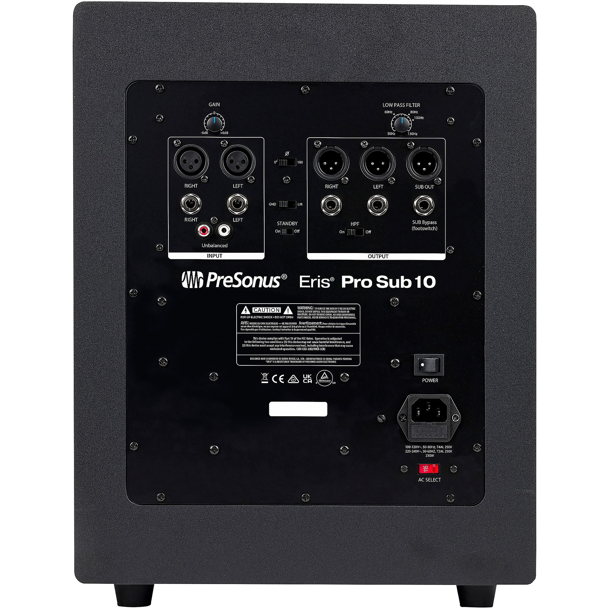 PreSonus Eris Pro Sub10 프리소너스 액티브 서브우퍼 스피커 - 상세 이미지 3