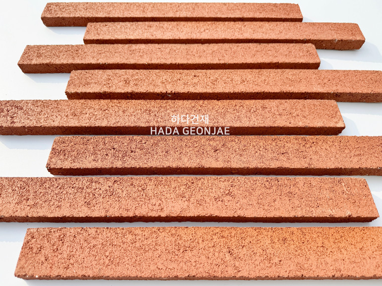 디자인 모노타일 500x50x20T 매직레드 / 하다건재 와이드벽돌 롱브릭타일