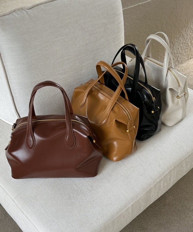 가죽 레더 탑핸들 보스턴 토트백 여성 직장인 가방