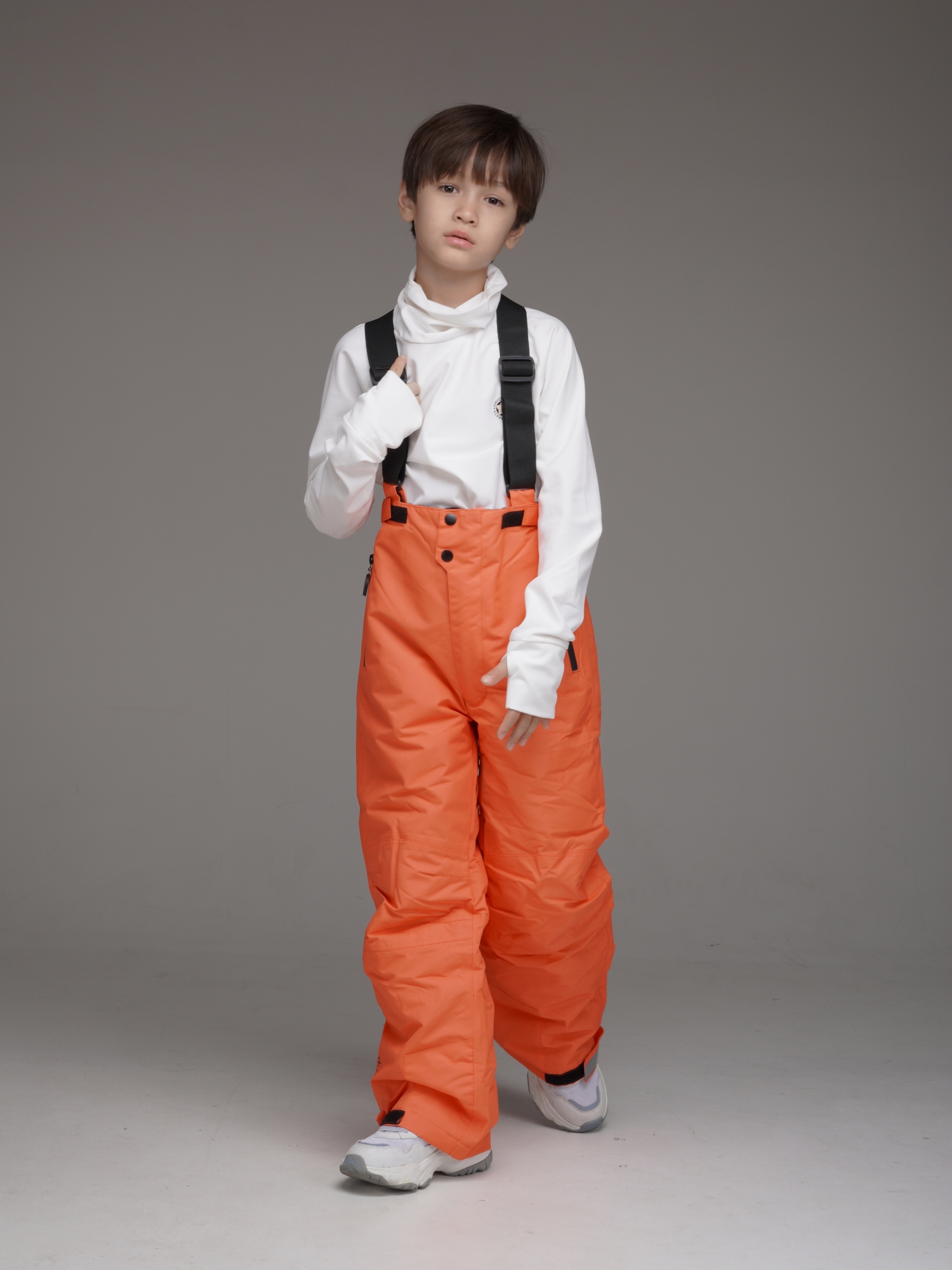 데이빗앤케이트 주니어 아동 여아 남아 초등학생 스키바지 ORANGE - 상세 이미지 3