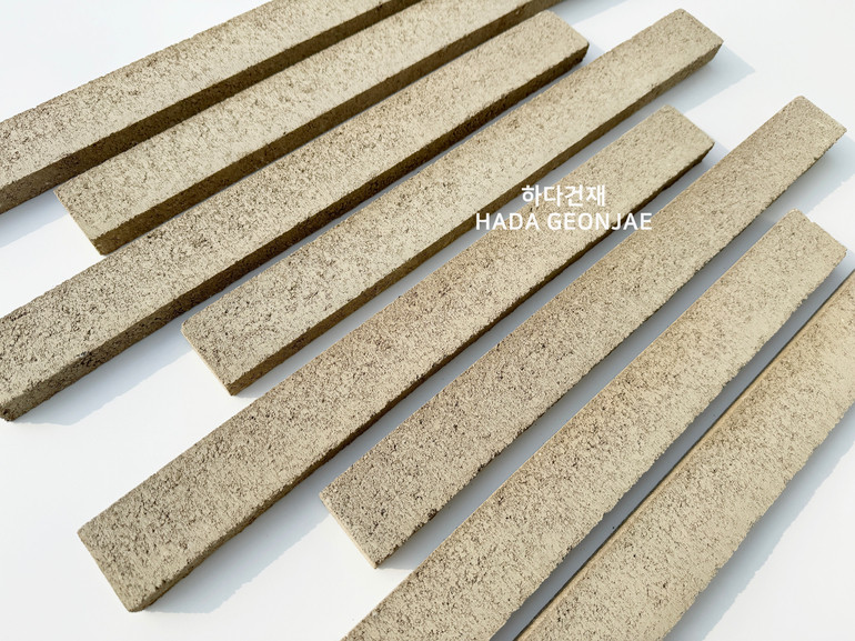 디자인 모노타일 500x50x20T 베이비브라운 / 하다건재 와이드벽돌 롱브릭타일