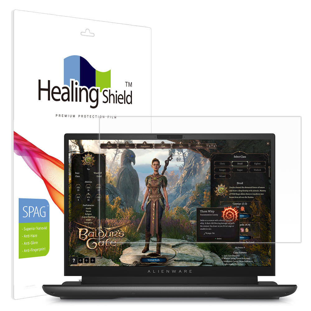 델 에일리언웨어 M16 보호필름 부착 이미지