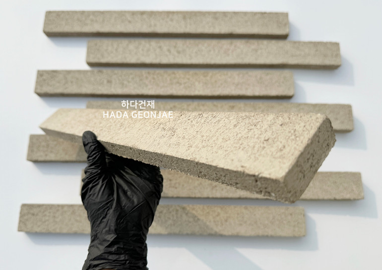 디자인 모노타일 500x50x20T 베이비브라운 / 하다건재 와이드벽돌 롱브릭타일