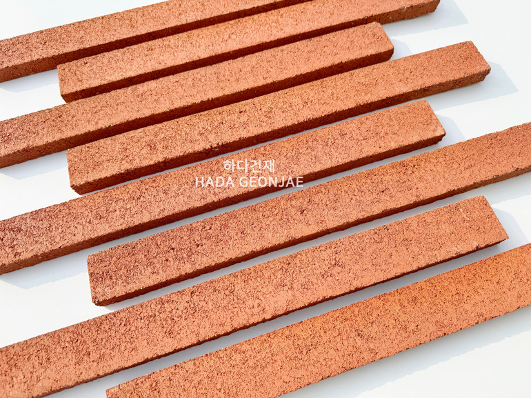 디자인 모노타일 500x50x20T 매직레드 / 하다건재 와이드벽돌 롱브릭타일