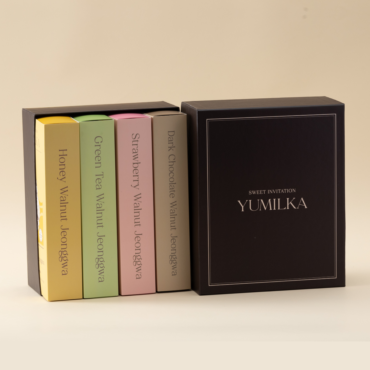 유밀가 프리미엄 호두정과 4종 선물세트 24개입 결혼식 돌잔치 답례품 호두강정