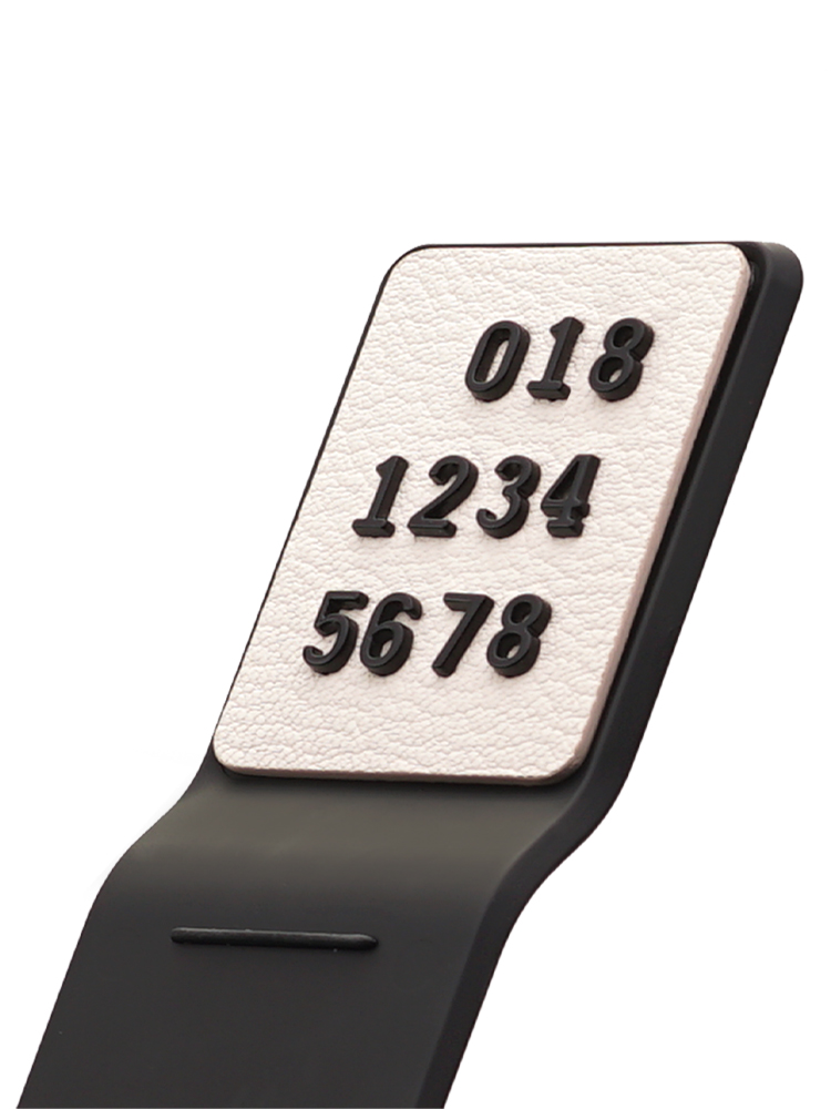 훠링 주차번호판 비스포크 가죽 자동차 전화번호판 안심번호 차량용 새차선물 블랙