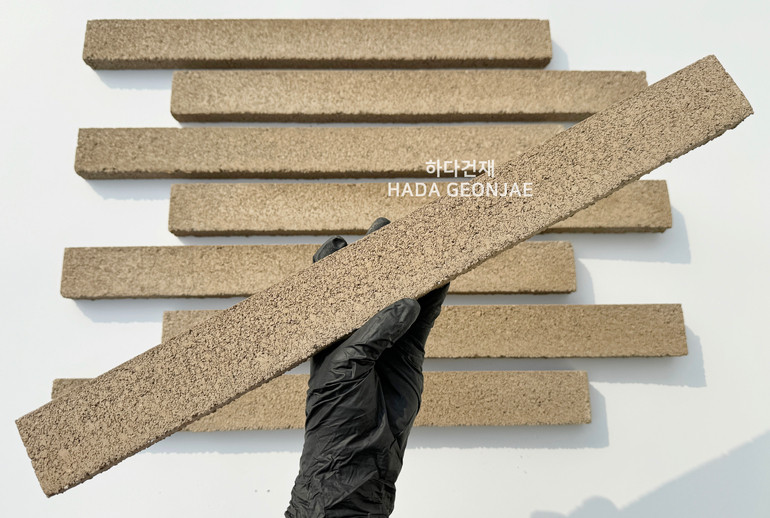 디자인 모노타일 500x50x20T 매직브라운 / 하다건재 와이드벽돌 롱브릭타일