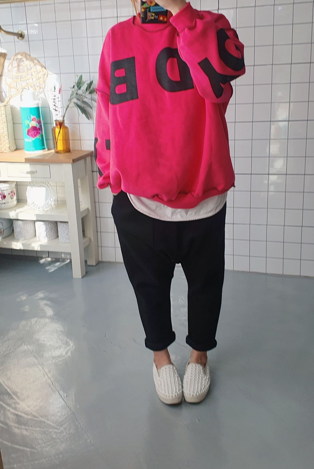 절개 망고땡 배기바지 기모버전 - 상세 이미지 2
