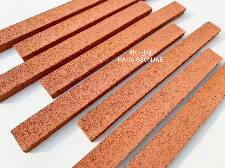 디자인 모노타일 500x50x20T 매직레드 / 하다건재 와이드벽돌 롱브릭타일