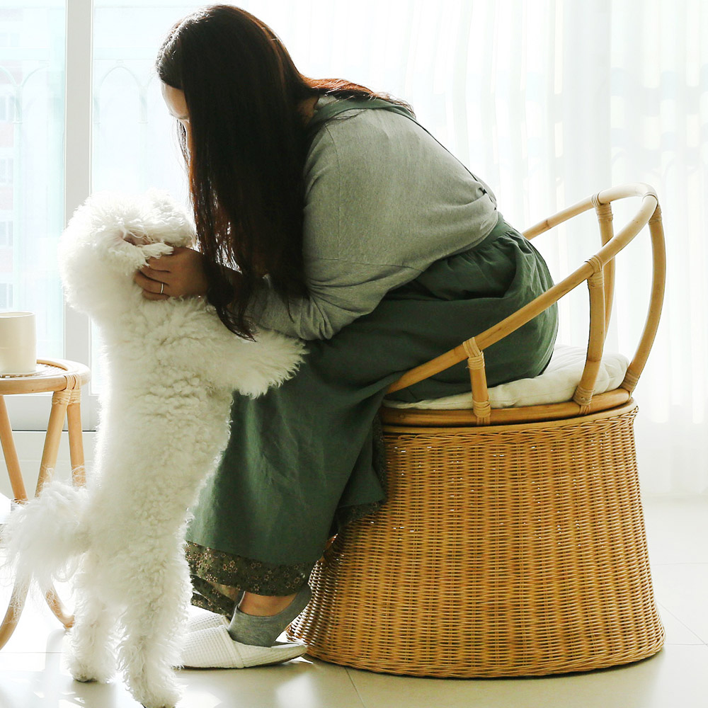 라탄 고양이집 의자 숨숨집 고양이텐트 원목 강아지 애견 펫 동굴하우스