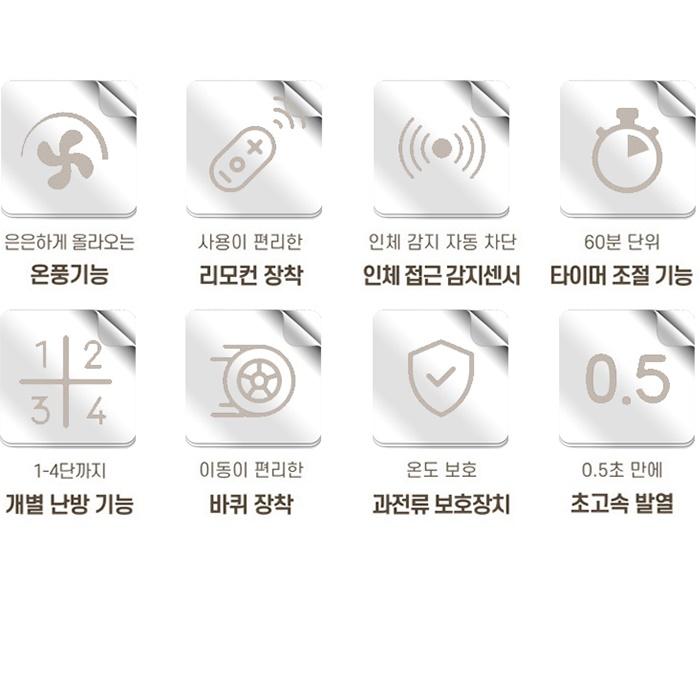 산업용 공장전기난로 대형전기히터 4구 하이라이트히터