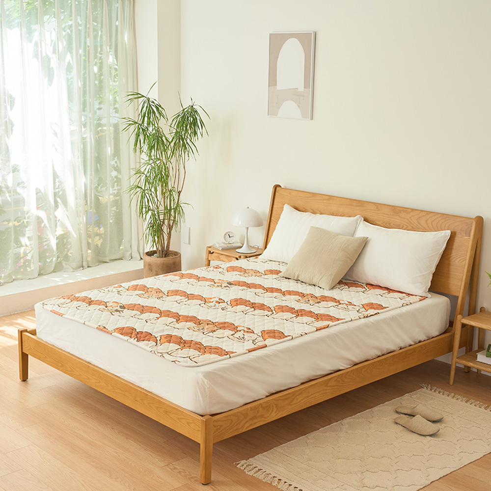 잠온 EMF 탄소매트 전기요 카본 전기매트 그래핀 캠핑 워셔블 원적외선 식빵굽는고양이 싱글 이미지 3