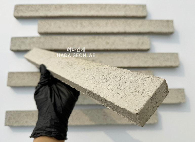 디자인 모노타일 500x50x20T 매직그레이 / 하다건재 와이드벽돌 롱브릭타일