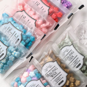 실링왁스 비즈 왁스씰 벚꽃모양 90알 오로라 믹스 실사용 후기 | 효과 있을까? - 상품 이미지 2