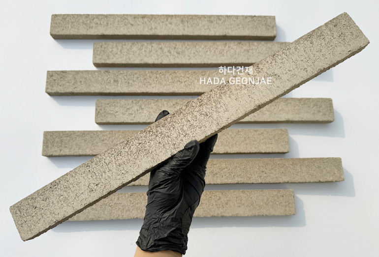 디자인 모노타일 500x50x20T 베이비브라운 / 하다건재 와이드벽돌 롱브릭타일
