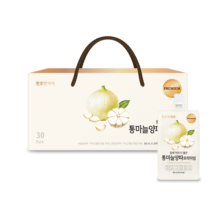 천호엔케어 국산 마늘과 양파만 오롯이 통마늘양파 프리미엄 80ml x 30개입 - 상세 이미지 2