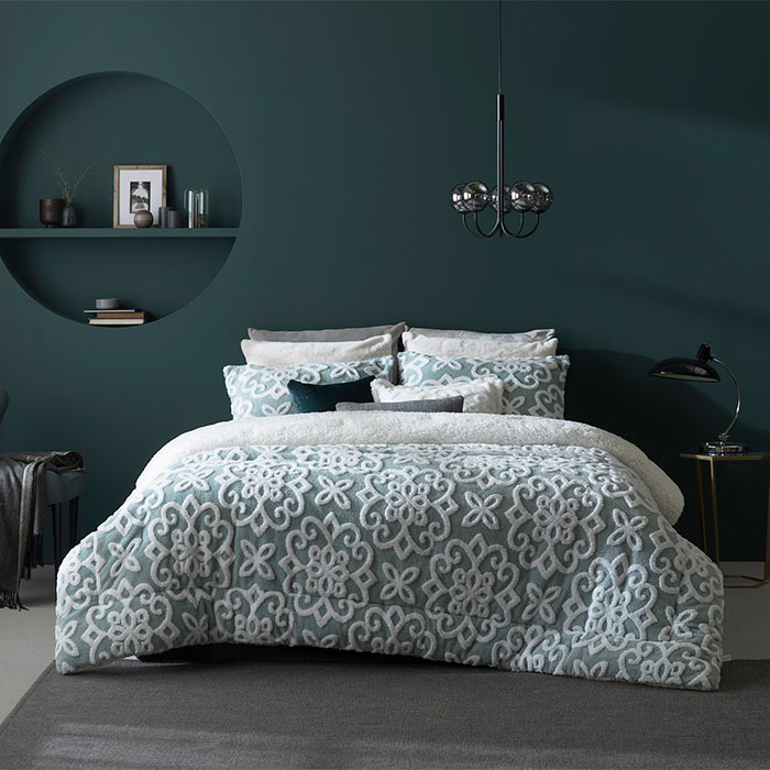 극세사 베딩 풀세트 자카드 시어링 고급 겨울 침구세트