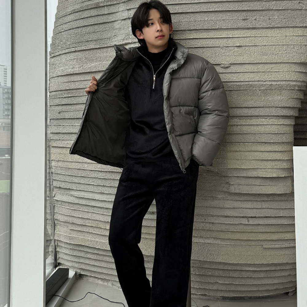 남자 고인스 겨울 투웨이 글로시 숏 패딩 점퍼 이미지 2