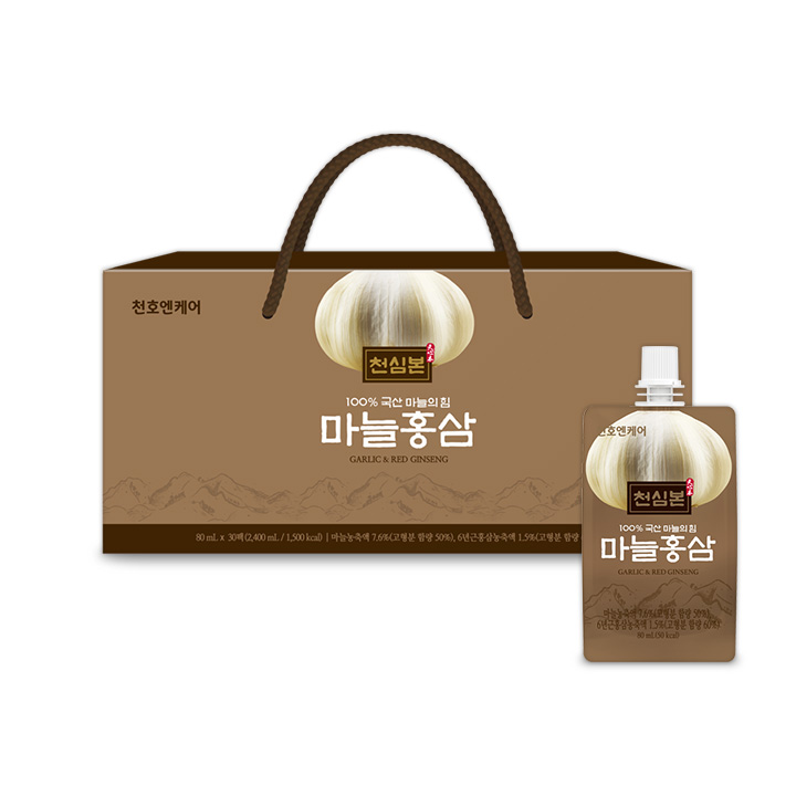천호엔케어 국내산 6년근 홍삼과 마늘 마늘홍삼 80ml X 30개입 - 상세 이미지 2