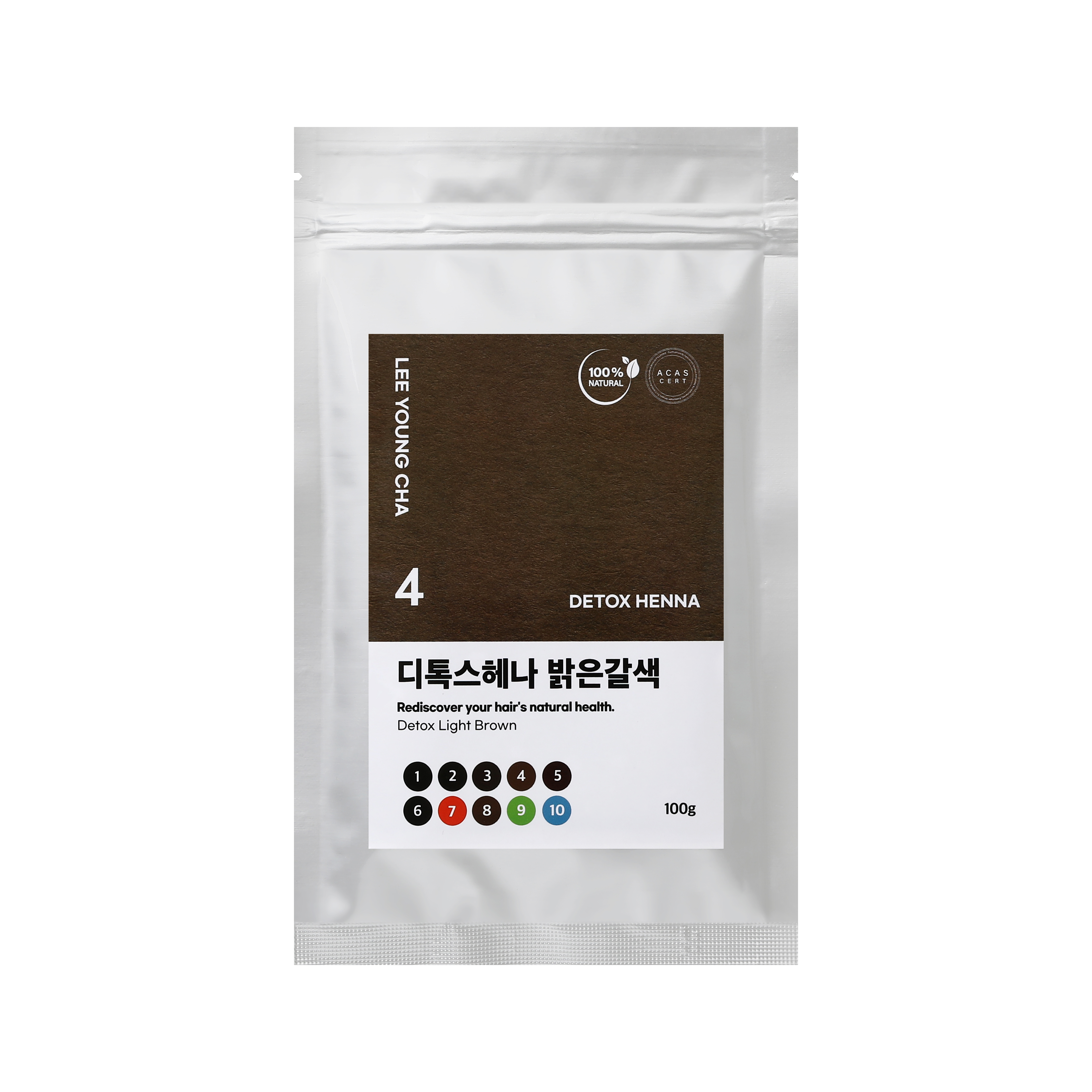 이영차 새치염색 헤나 밝은갈색 100g 이미지 2