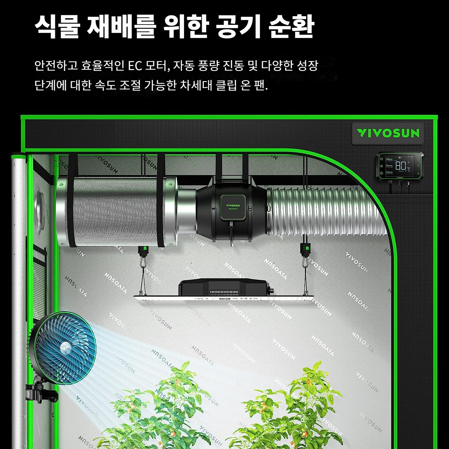 VIVOSUN AeroWave E6 스마트 Wi-Fi 제어