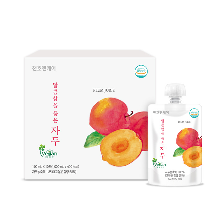 천호엔케어 비건&어린이 기호식품 품질 완료 달콤함을 품은 자두 100ml X 10팩 이미지 2