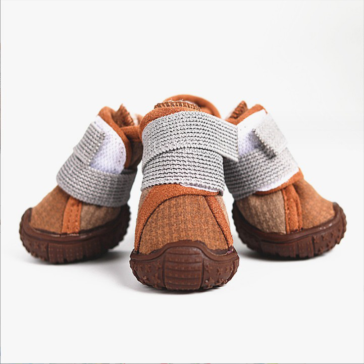 벨크로 강아지 양털 부츠 강아지 신발 애견 방수 양말 겨울신발